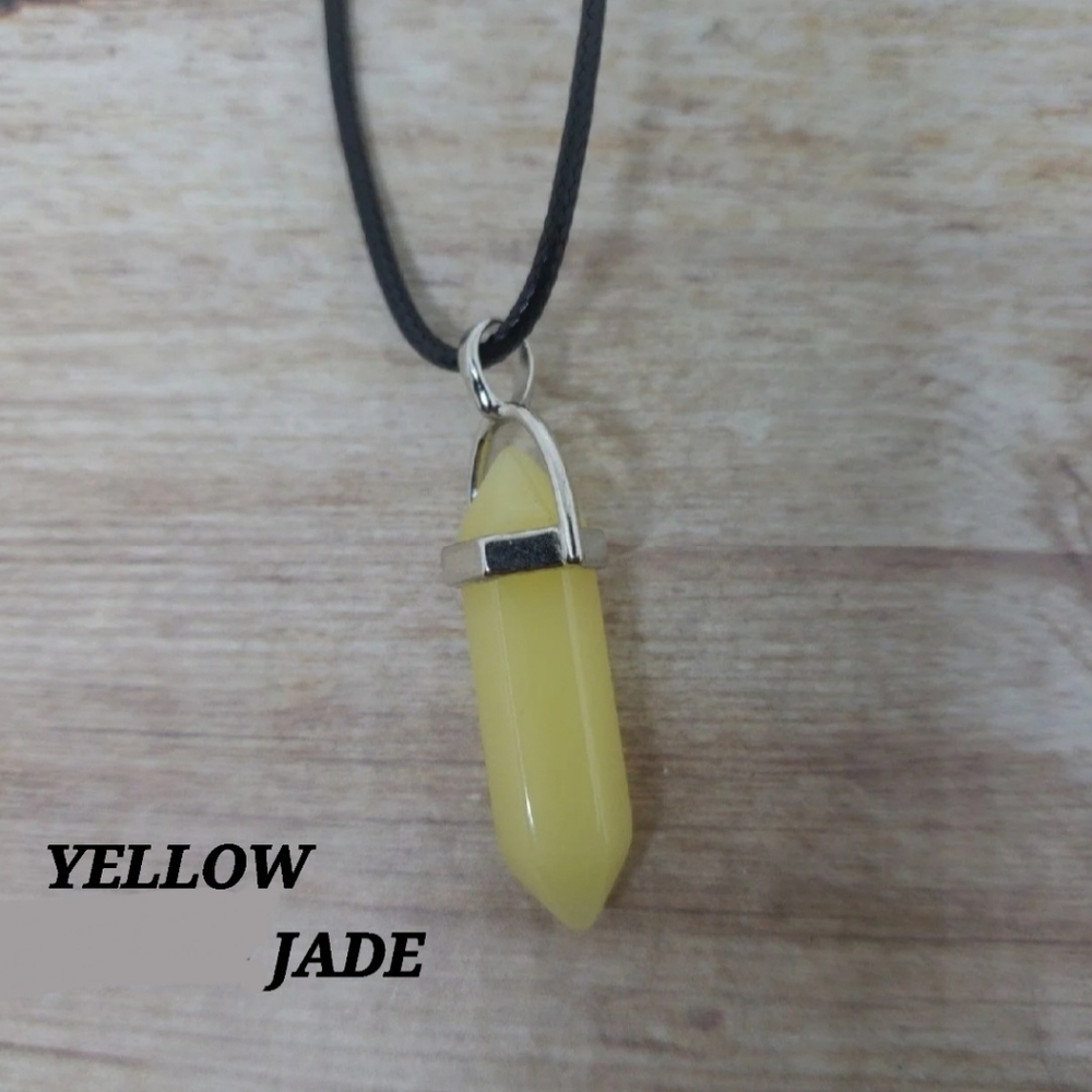 JADE CRYSTAL BULLET REIKI NECKLACE